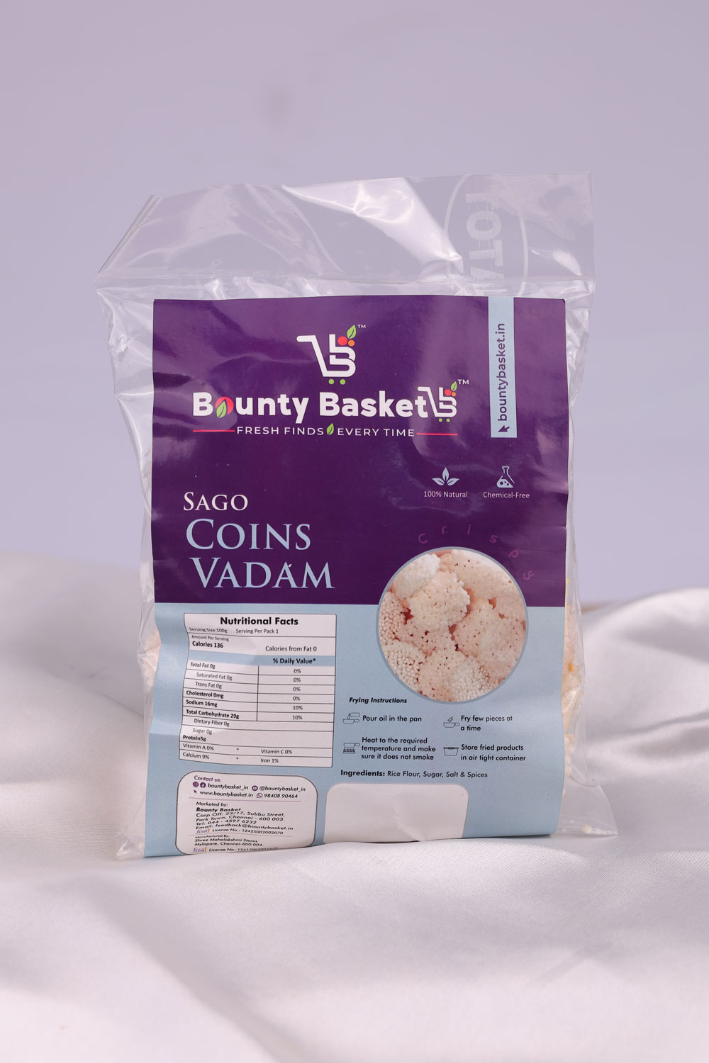 SAGO WHITE ROUND VADAM