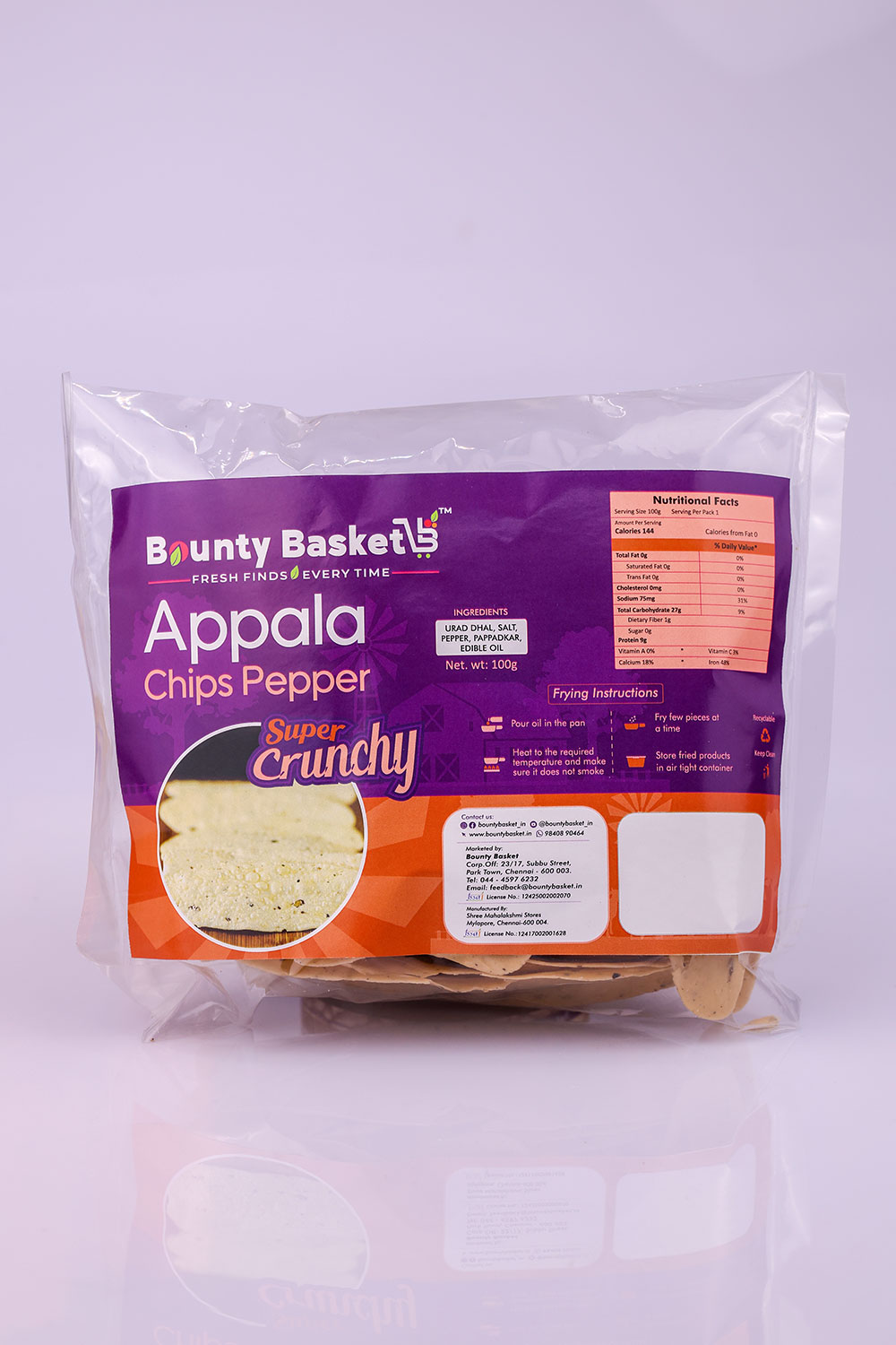 APPALA CHIPS PEPPER 100G
